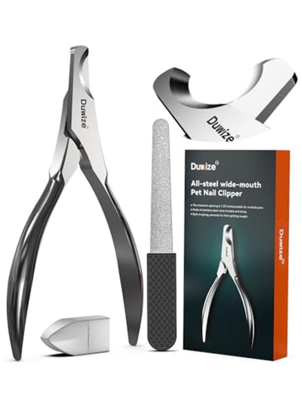 Dog Nail Clippers All Steel Material 1.22-Inch Large Opening Built-in